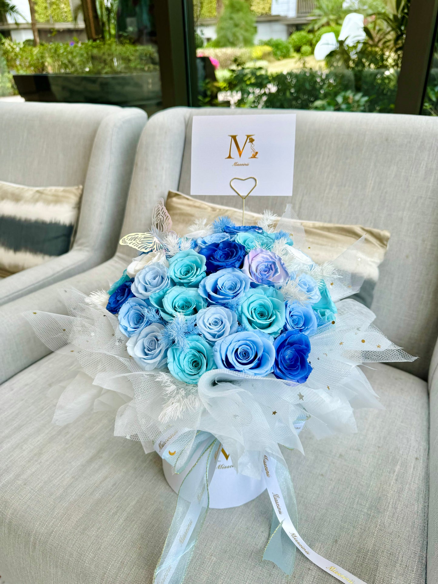 Cinderella Blue Preserved Roses