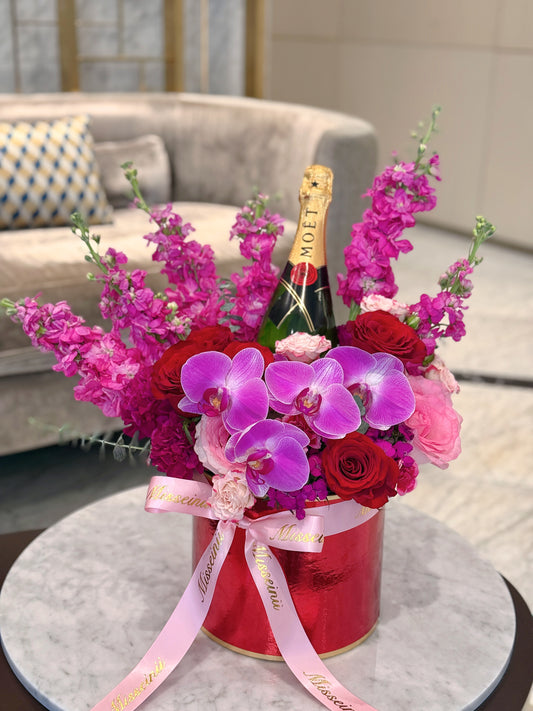 Flowers/Champagne Gift Set