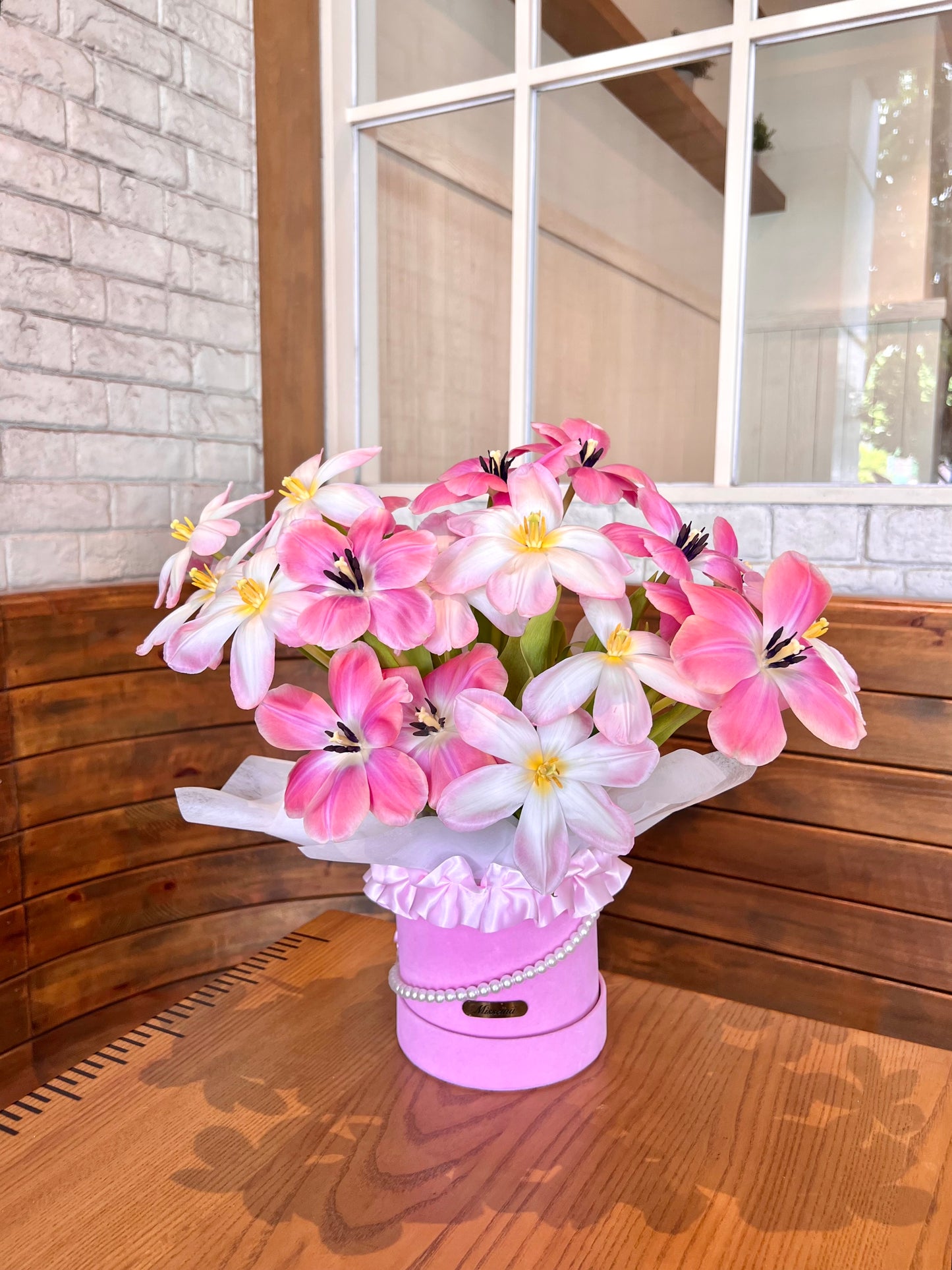 Charlotte - Pink Tulip Flower Box