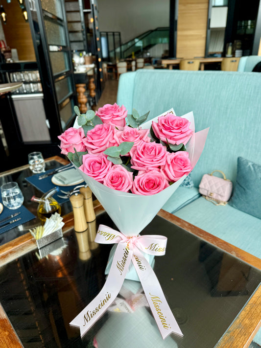 Premium Ecuadorian Pink Roses Bouquet