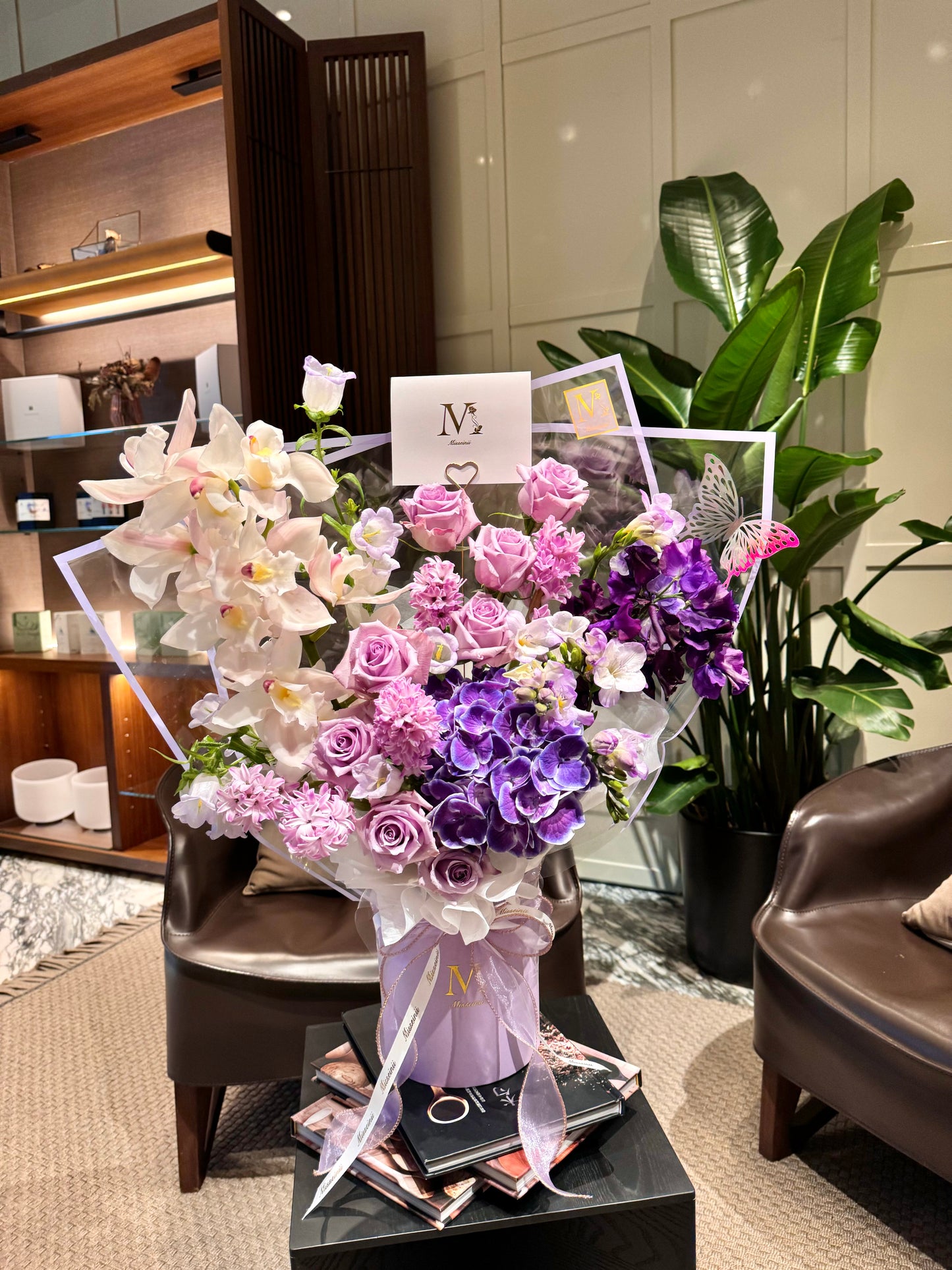 Amethyst - Purple Rose, Hydrangea, Cymbidium, Sweet Pea