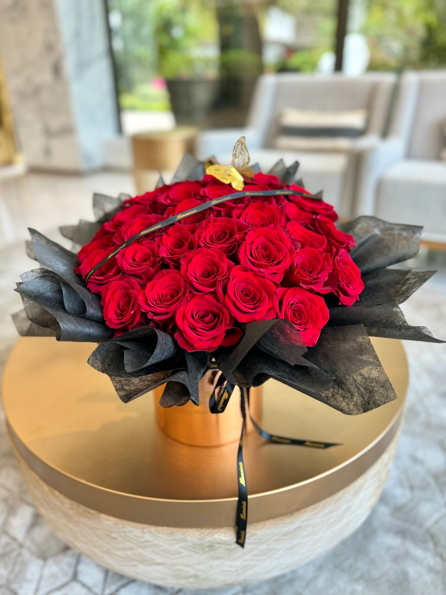 浪漫皇家厄瓜多爾紅玫瑰花盒 👑💗