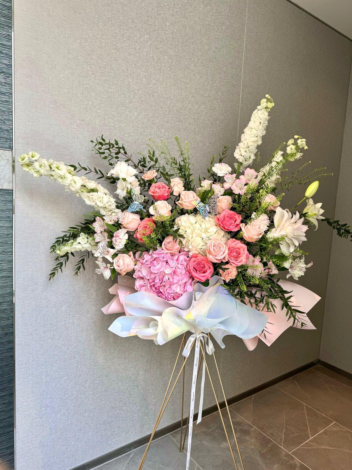 Linnea - Pink Grand Opening Flower Stand
