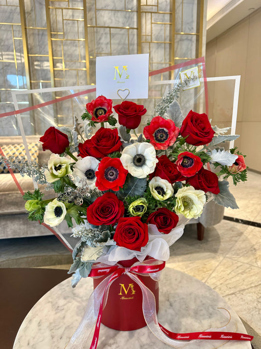Lennon - Red Rose & Anemone