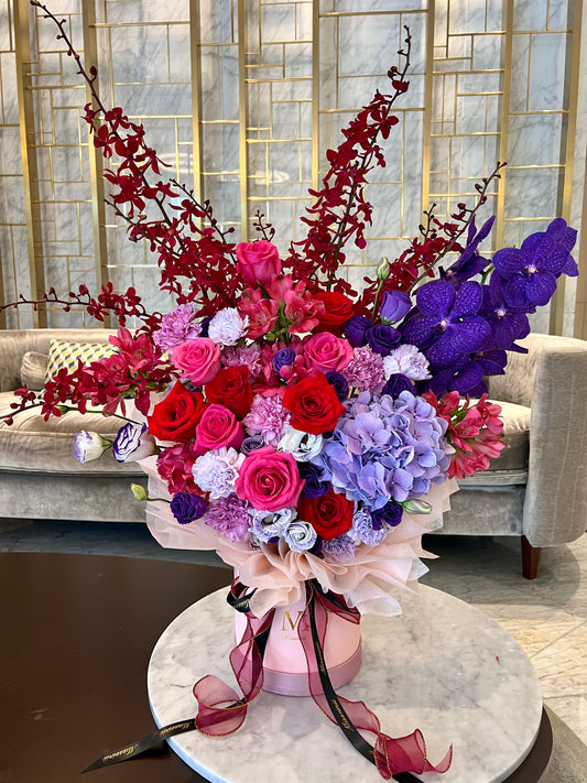 Evolette - Red & Purple Flower Box
