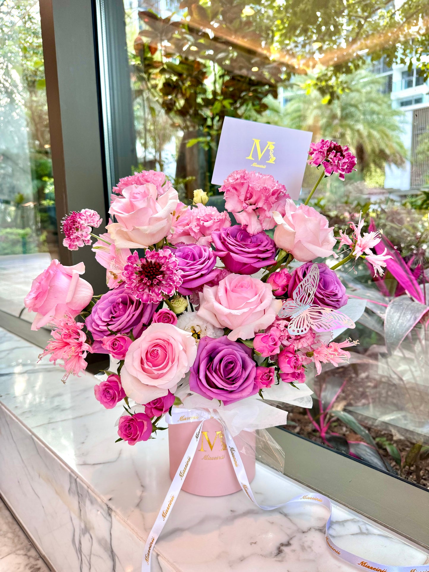Stella - Pink & Purple Ecuadorian Roses