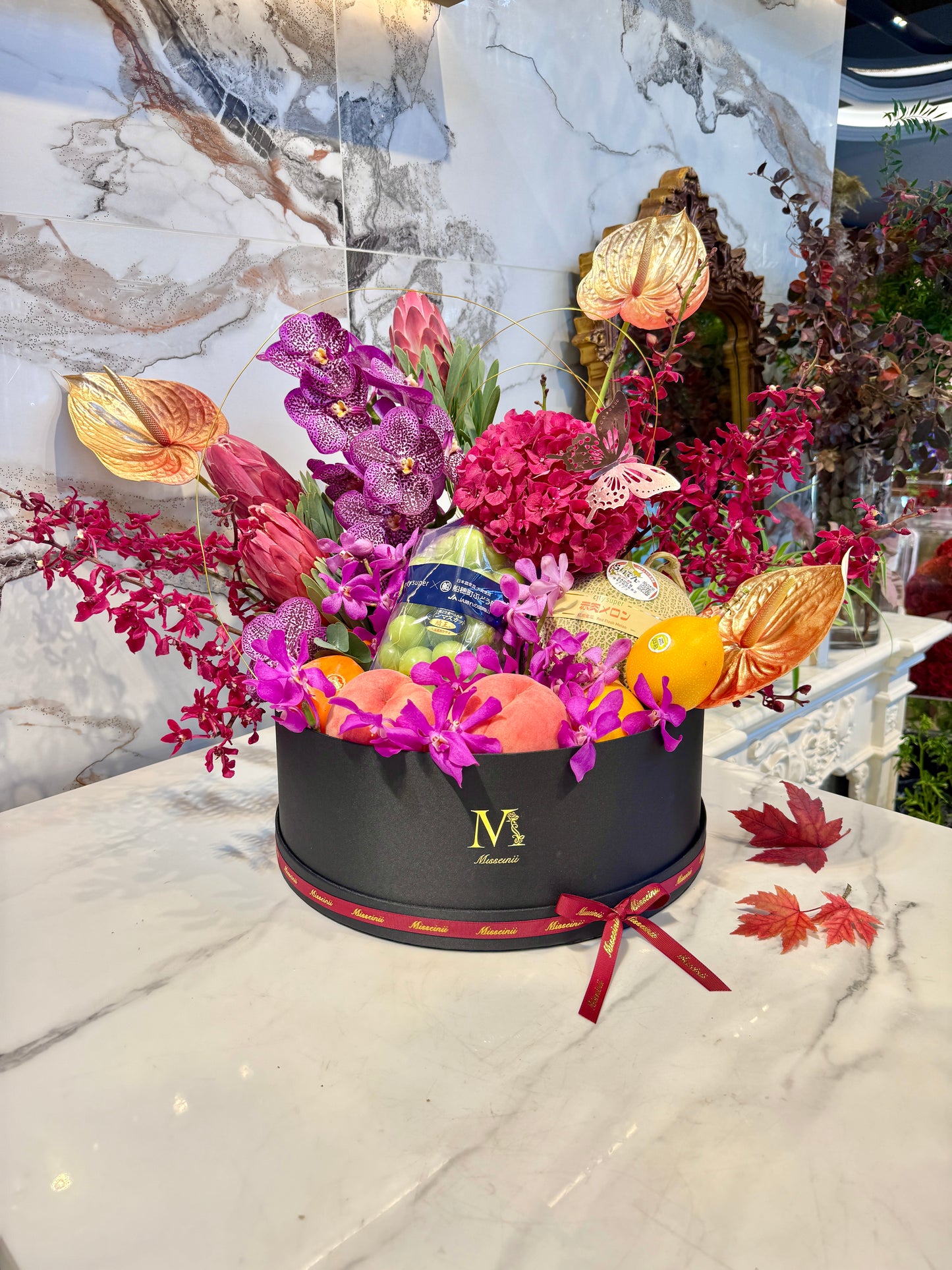 Luxury Floral & Fruit Box - Autumn Tapestry