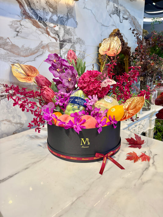 Luxury Floral & Fruit Box - Autumn Tapestry
