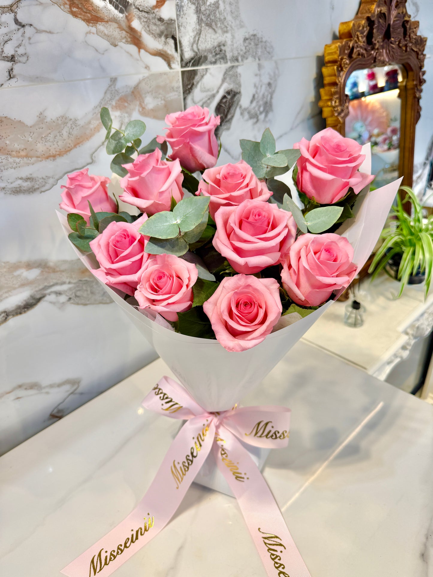 Premium Ecuadorian Pink Roses Bouquet