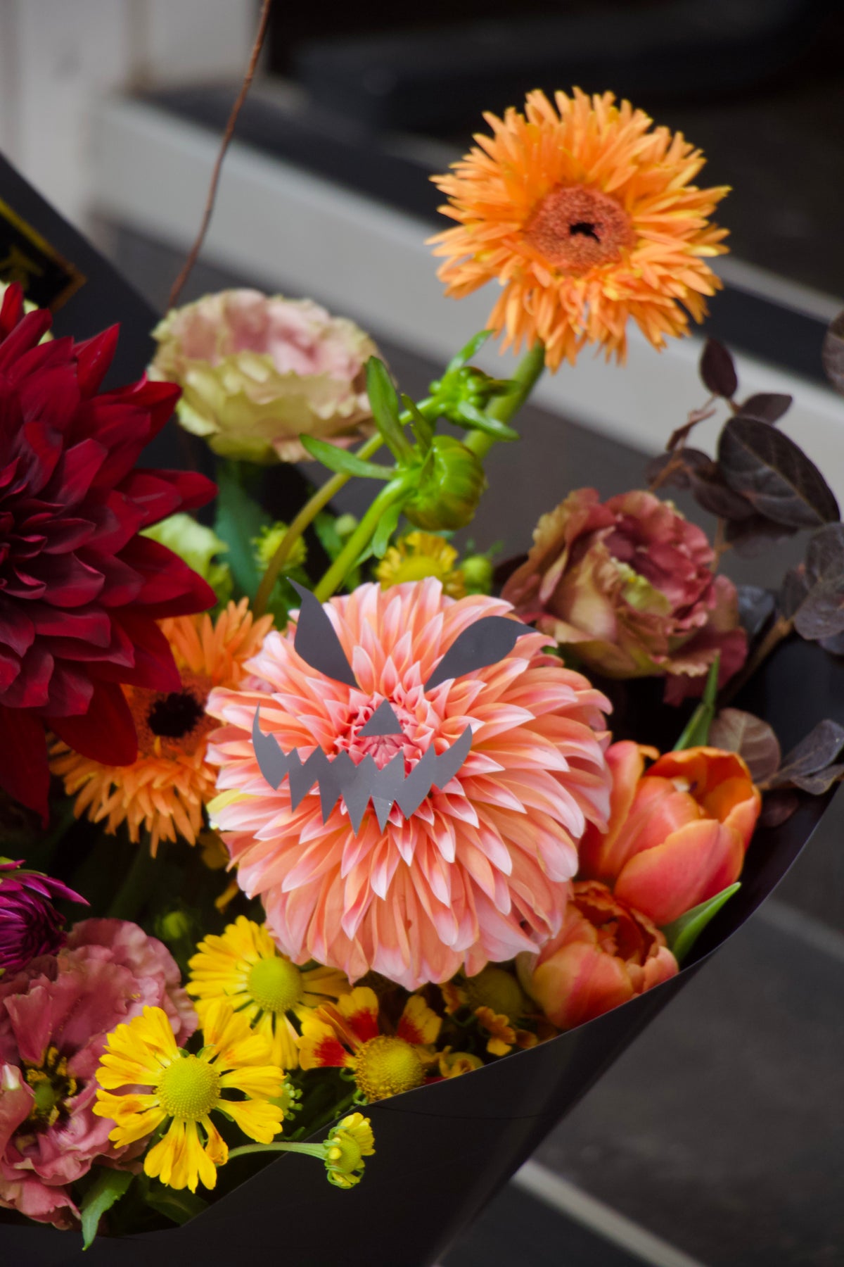 Dark Romance: The Haunted Halloween Bouquet Arrangement