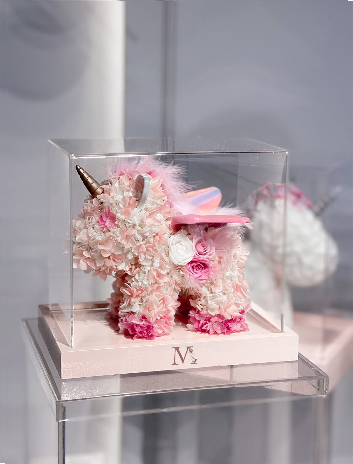 Lovely Unicorn Preserved Flower 可愛繡球玫瑰獨角獸永生花盒