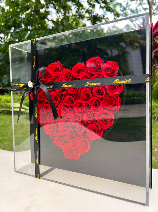 Red Rose (Black Suede Box)